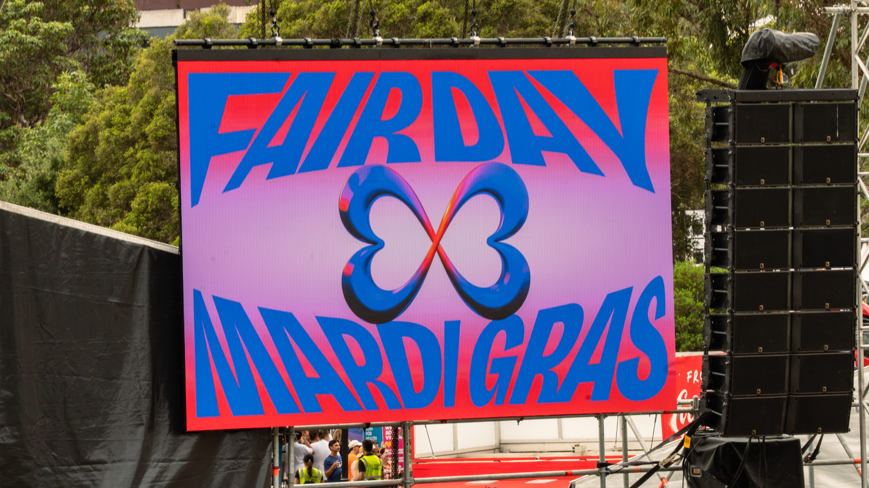 SGLMG Ecstatica LED screen at Fair Day