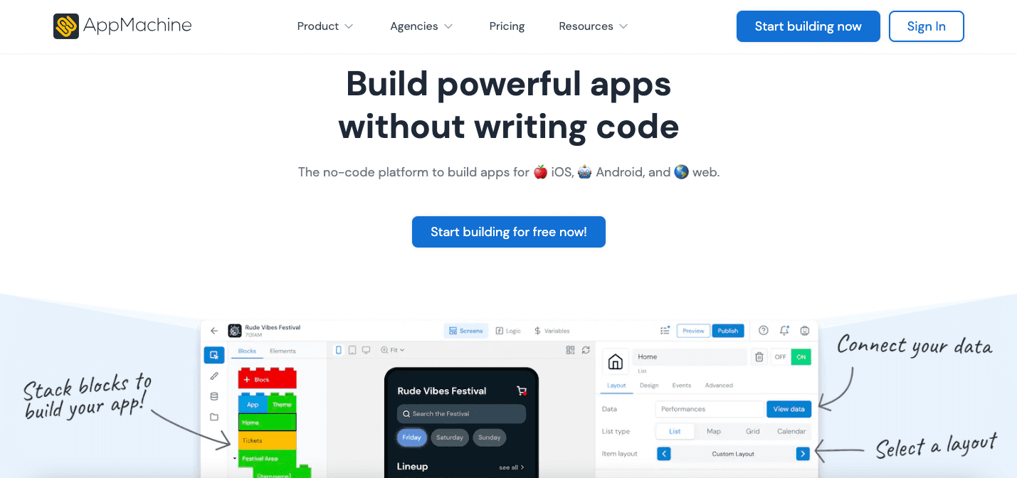 appmachine homepage