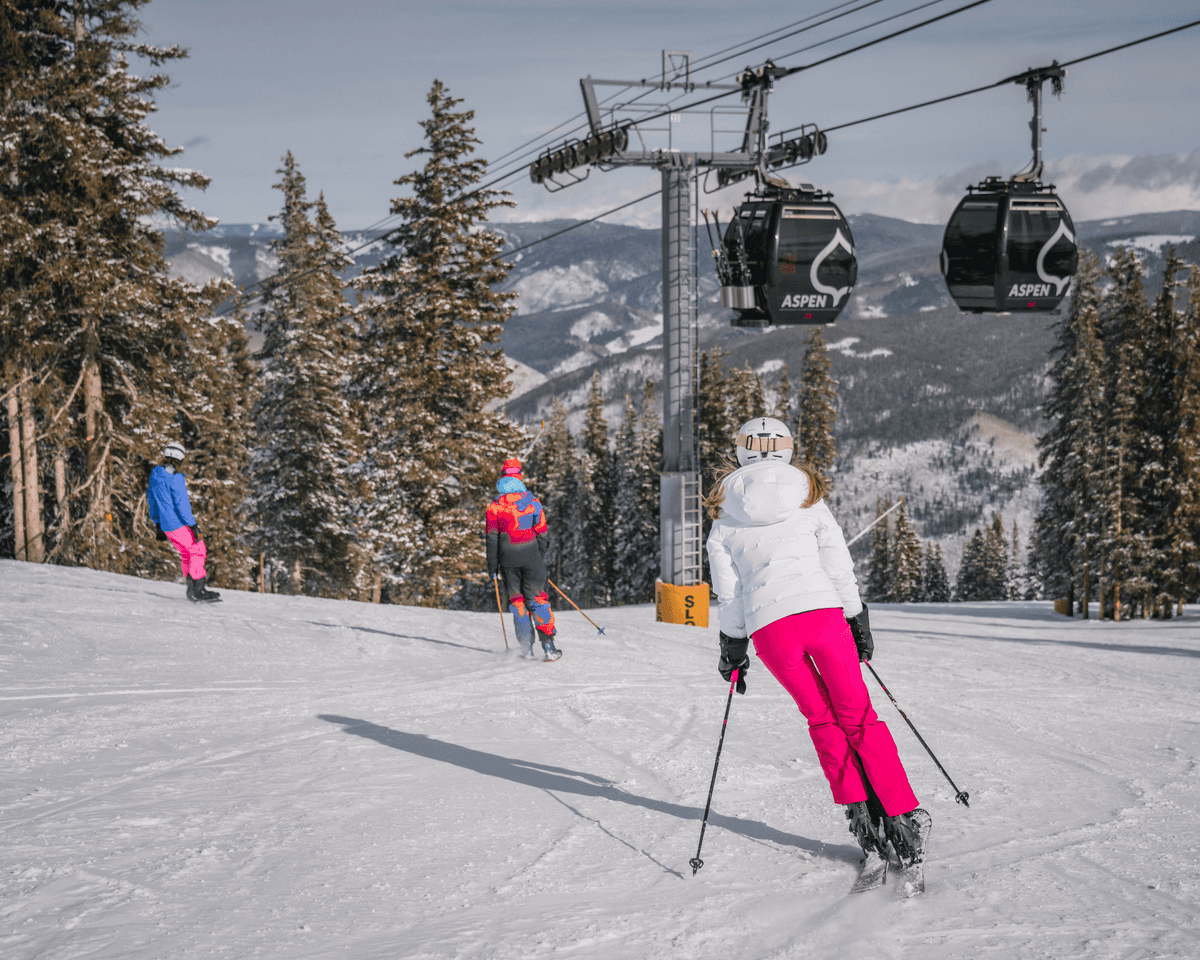 Aspen ski photographer on the mountain