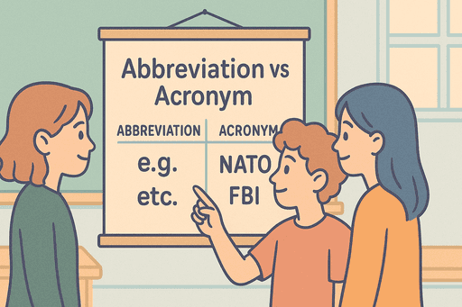 Abbreviations vs Acronyms: Key Differences, Examples & Writing Tips