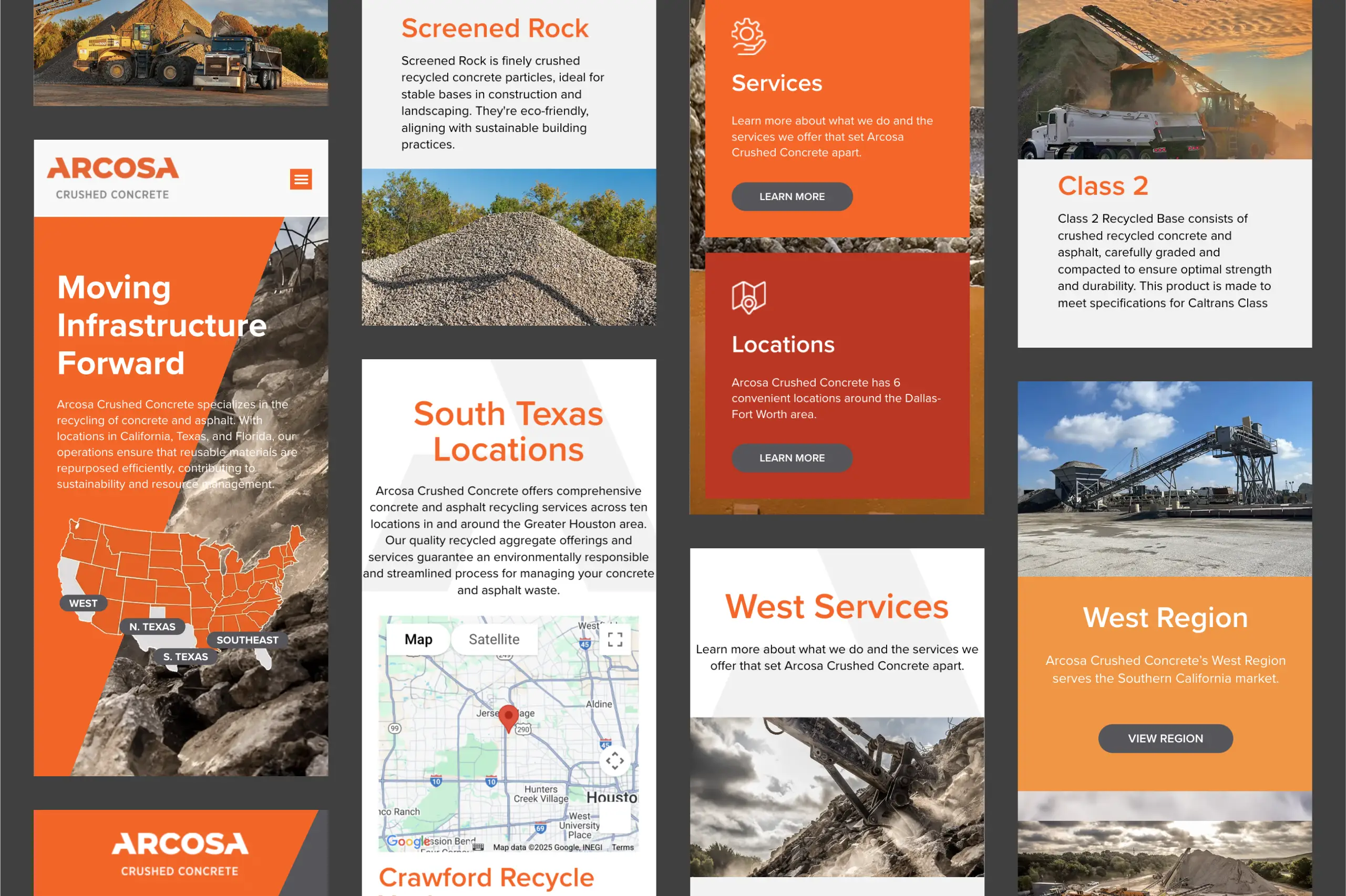 Arcosa Crushed Concrete Website