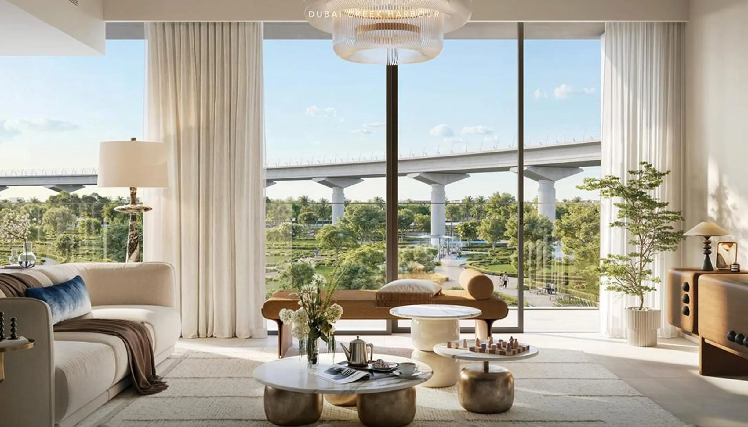 Montiva by Vida Emaar Living Room Interior Creek Harbour