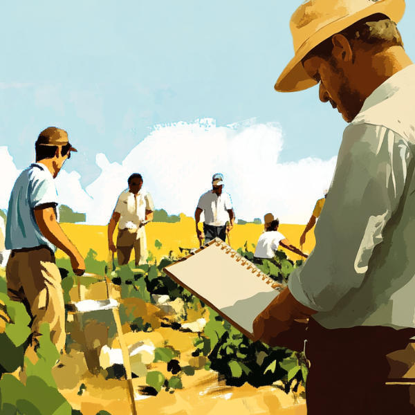 workers in a field