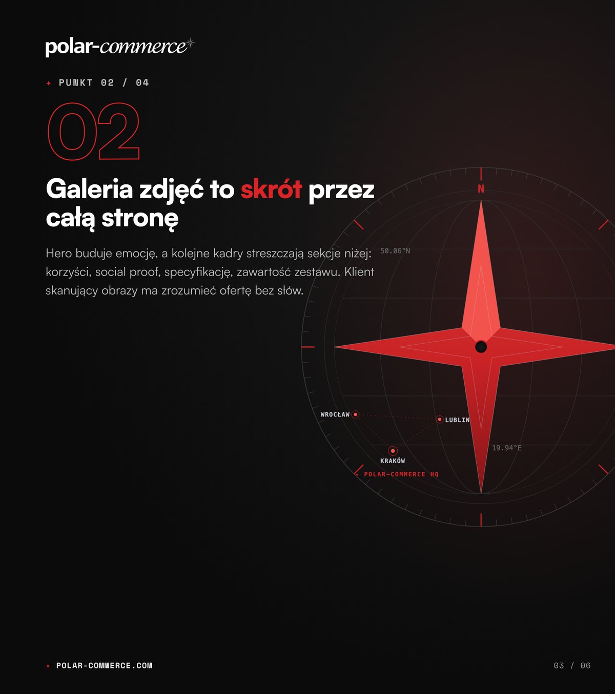 Galeria zdjęć to skrót przez całą stronę — Polar-Commerce