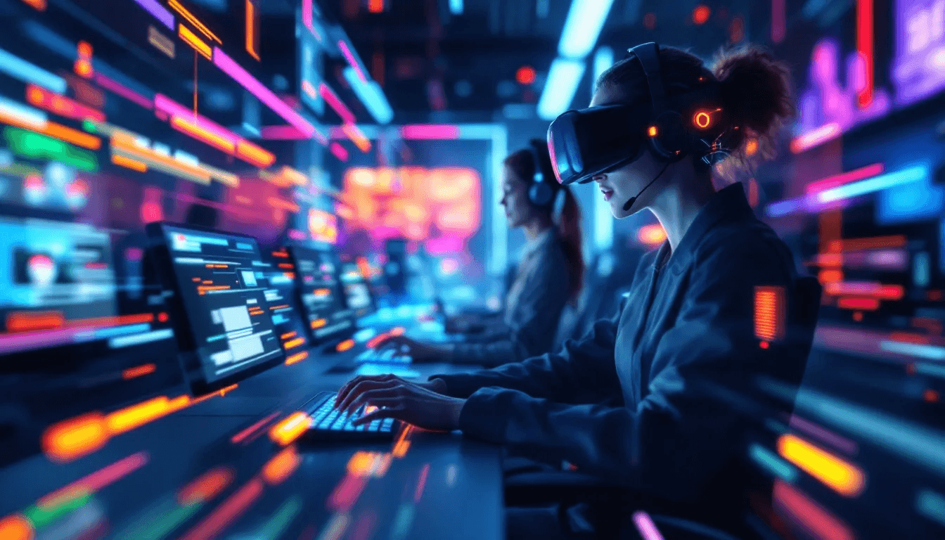 Future trends in video customer support illustrated with innovative technology.