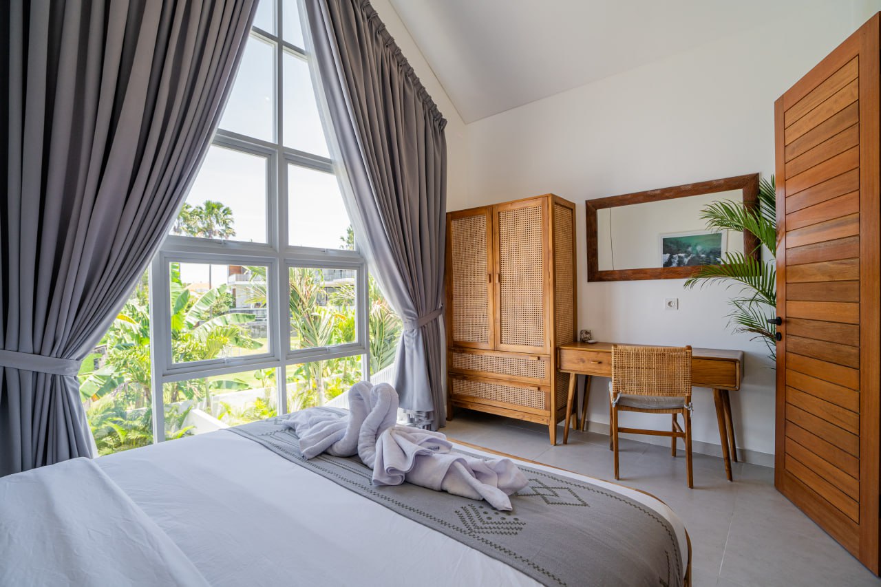 Completed 2-bedroom villa in Tumbak Bayuh, Canggu, overlooking rice fields