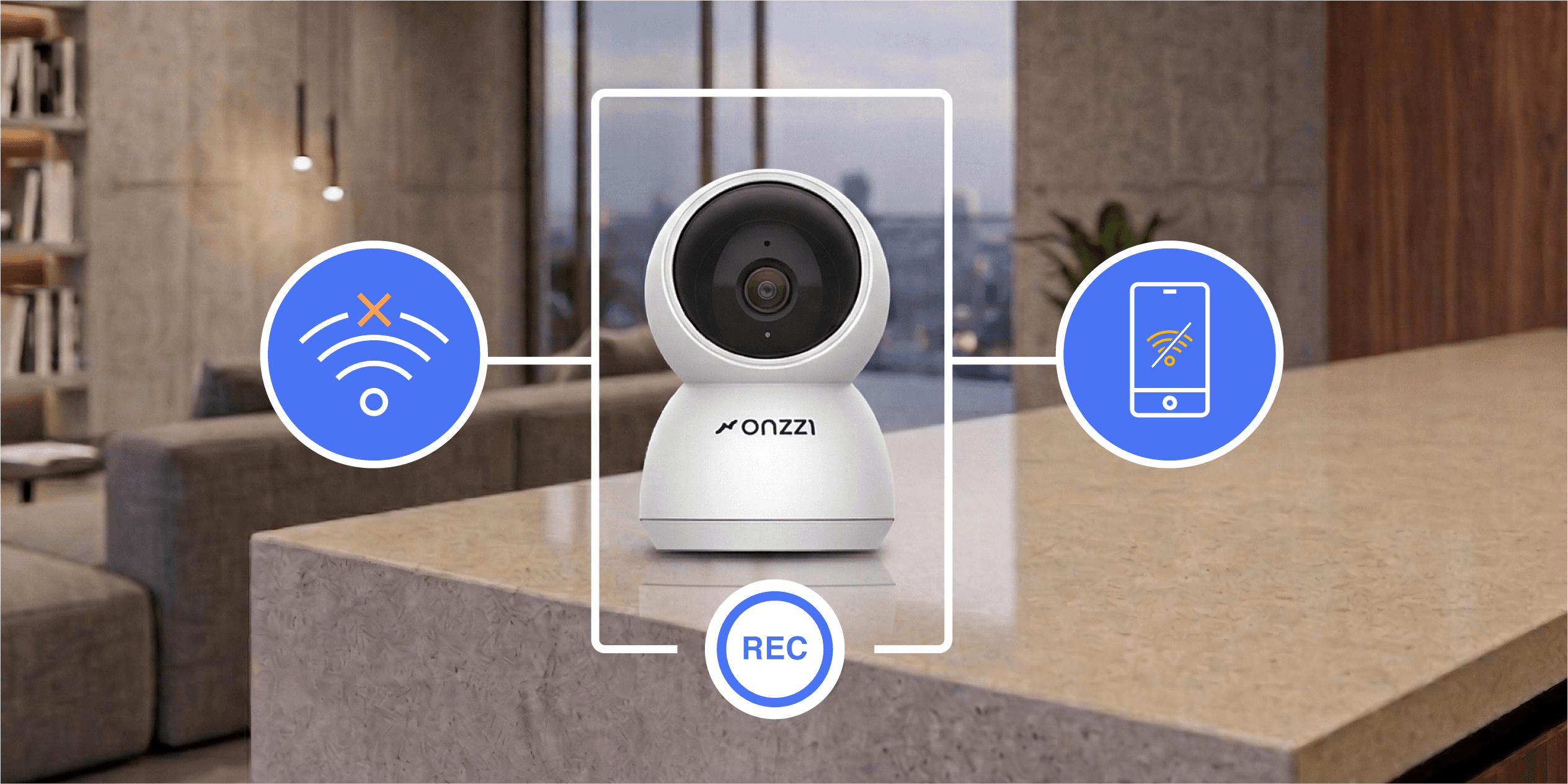 Câmera wi-fi funciona sem internet?