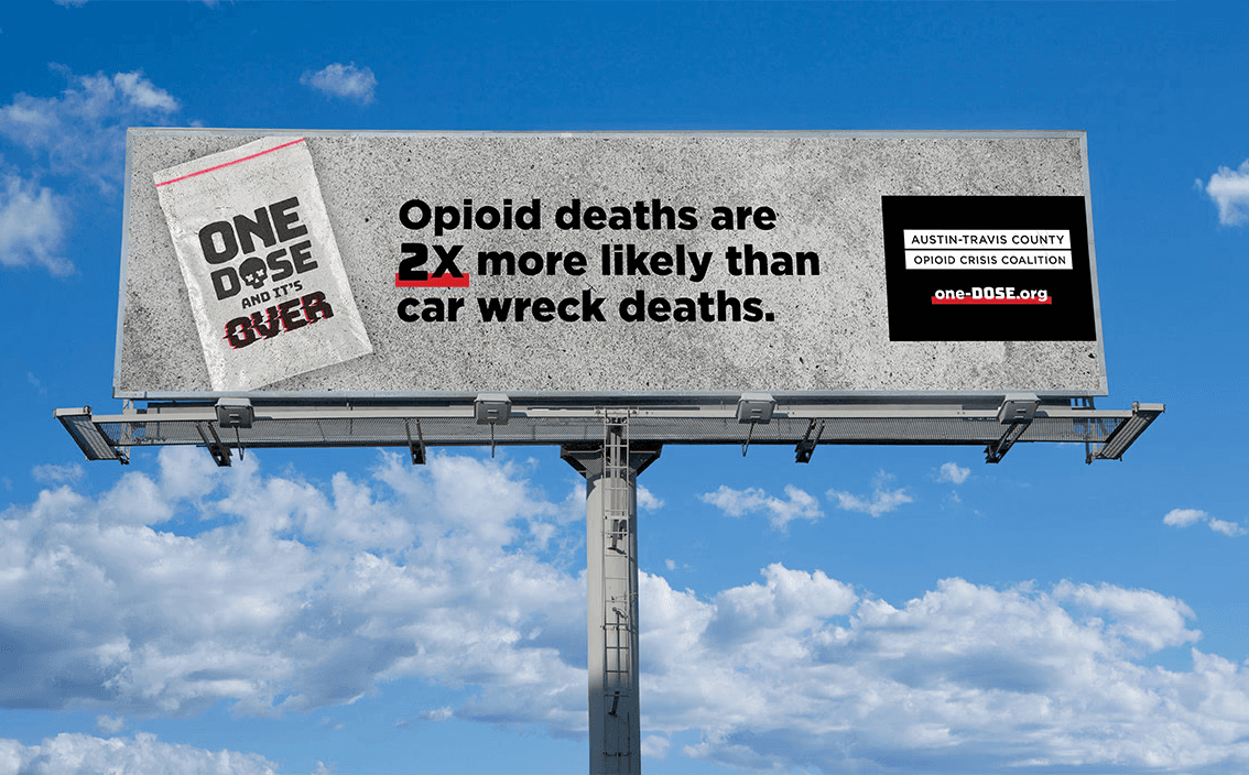 out of home billboard ad for public health campaign