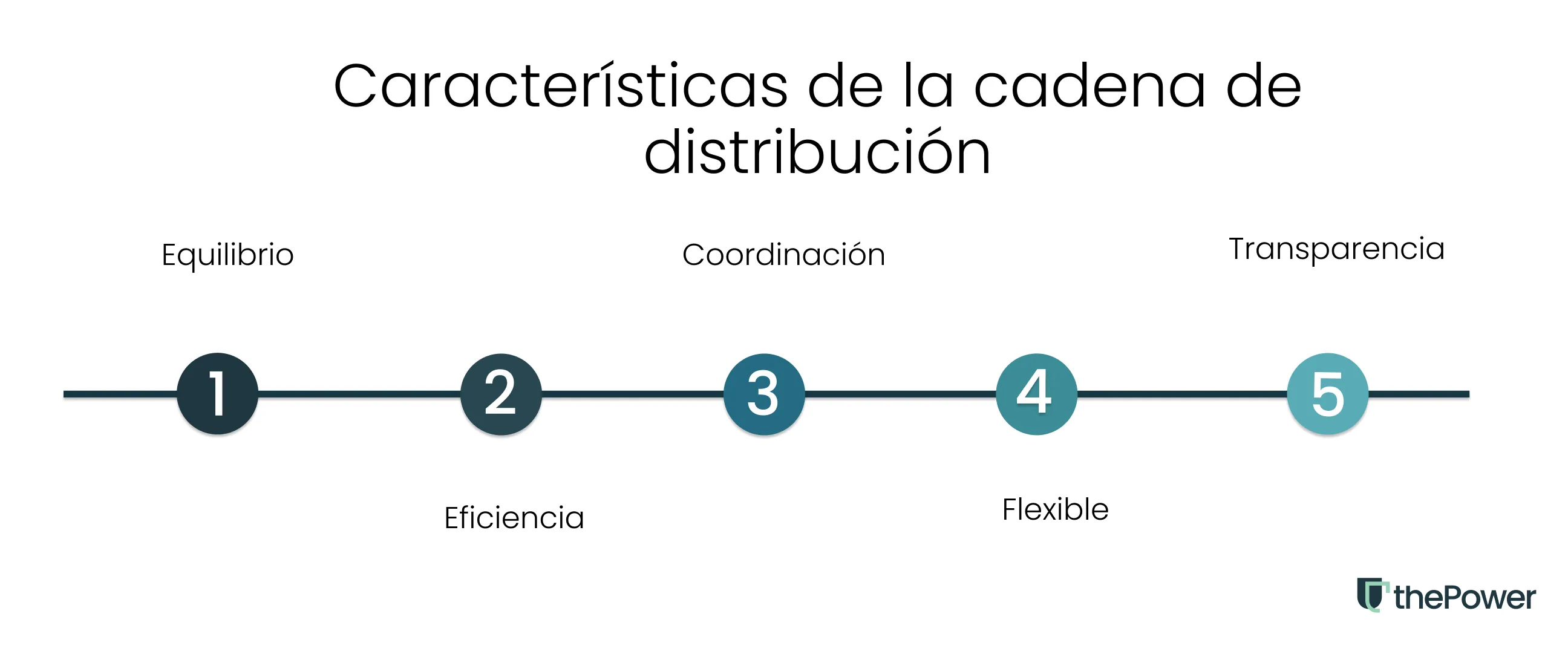 Características de la cadena de distribución