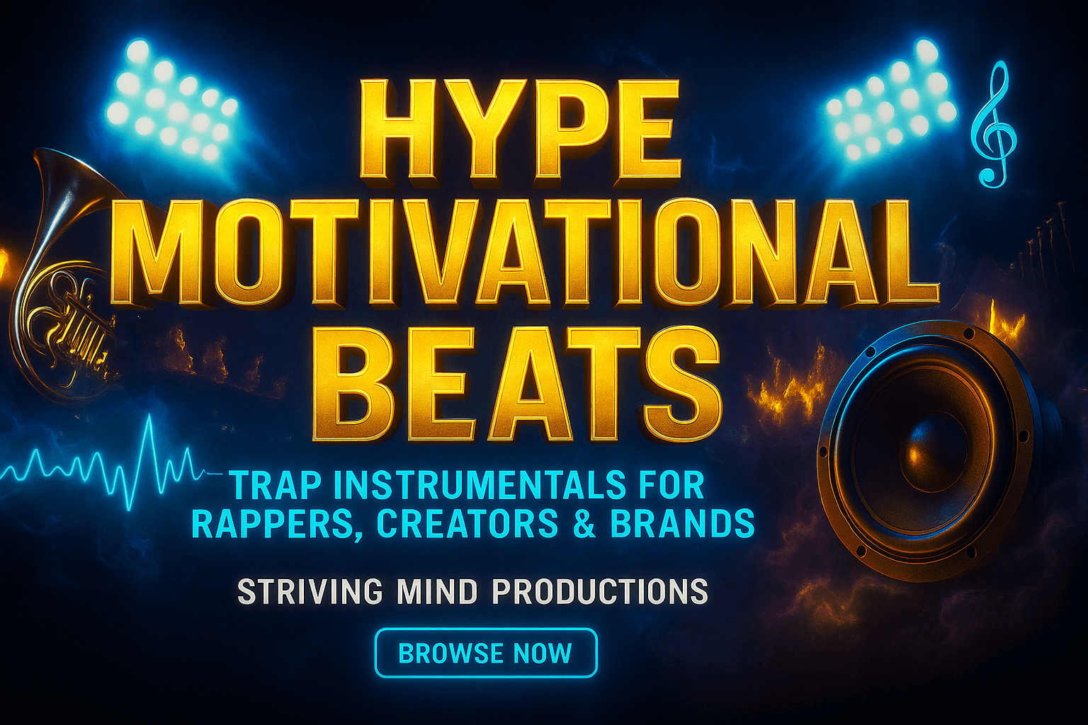 HYPE MOTIVATIONAL BEATS FOR RAPPERS CREATORS AND BRANDS
