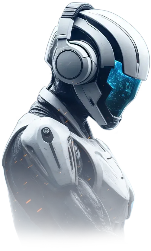 Futuristic AI robot representing Klavona’s AI-powered SEO, automation, and digital marketing solutions