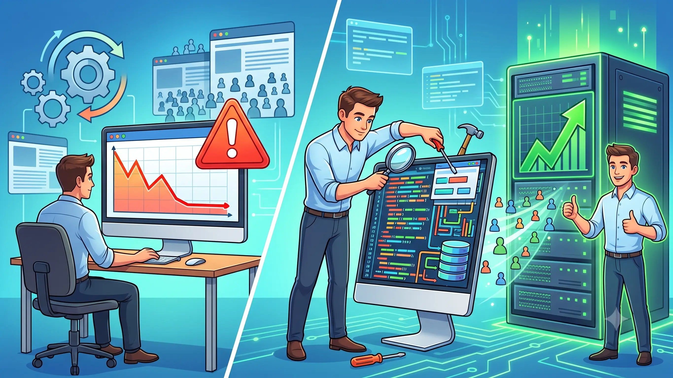 Ilustrasi sinyal website butuh SEO