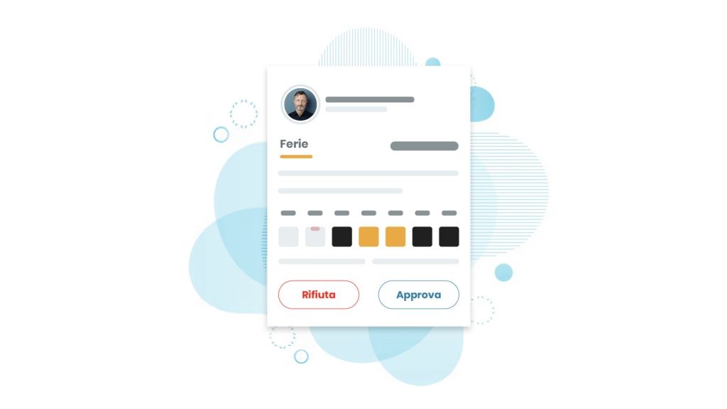 Schermata calendario Fluida per la gestione delle richieste di ferie