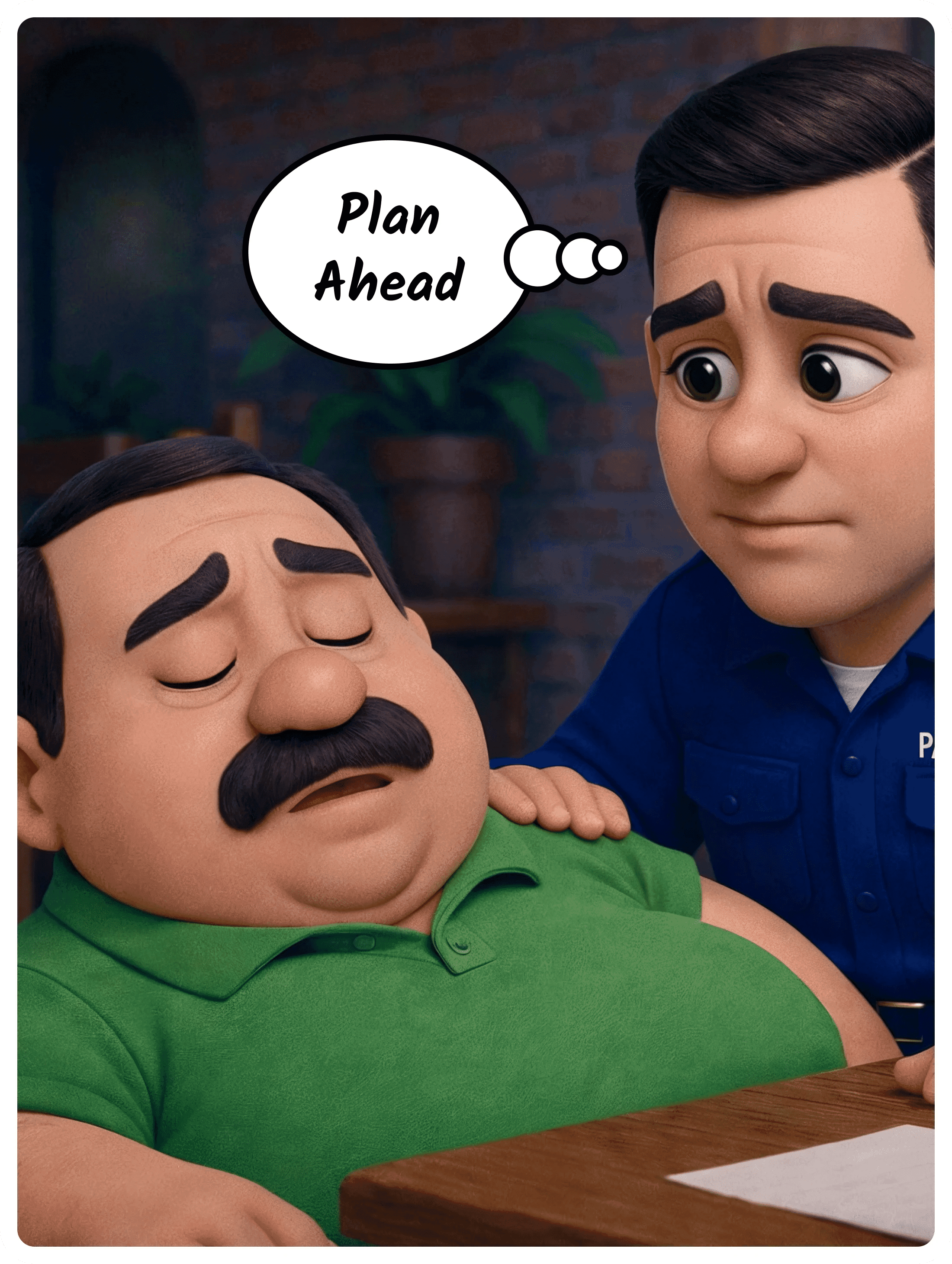 Illustration for “Someone call 911,” a Plan Ahead Patch. A normal dinner. A sudden collapse. Nobody in the room knew about Sam's allergies — but his iPhone did. Five minutes…