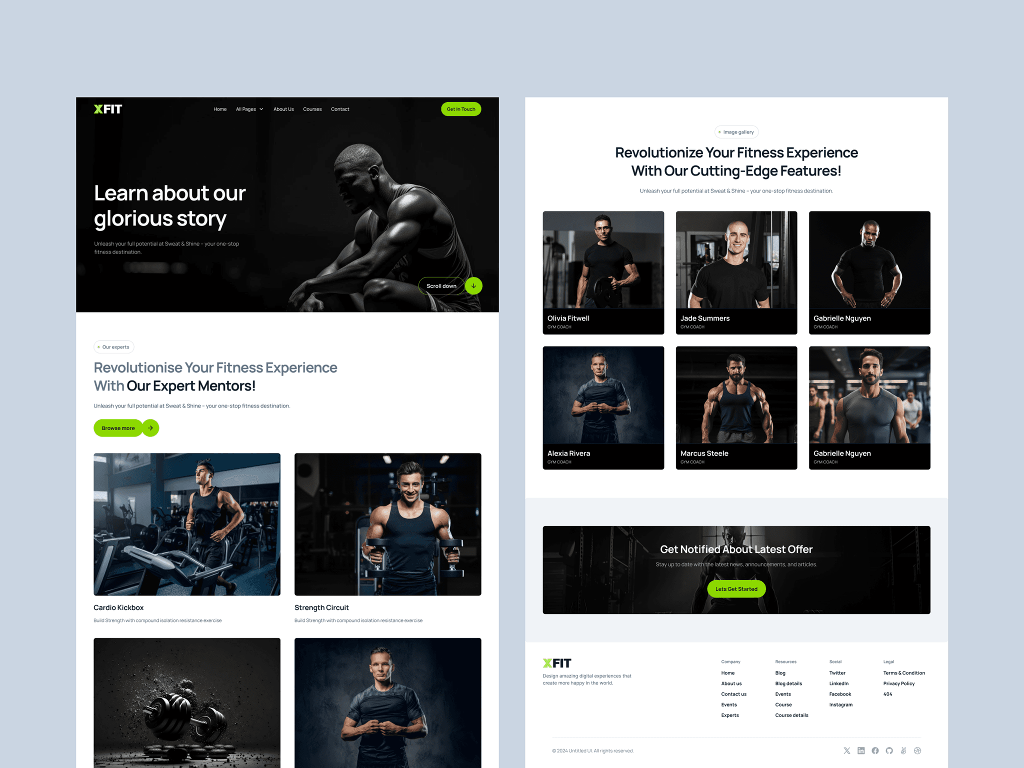 X-fitness Professional Gym Template