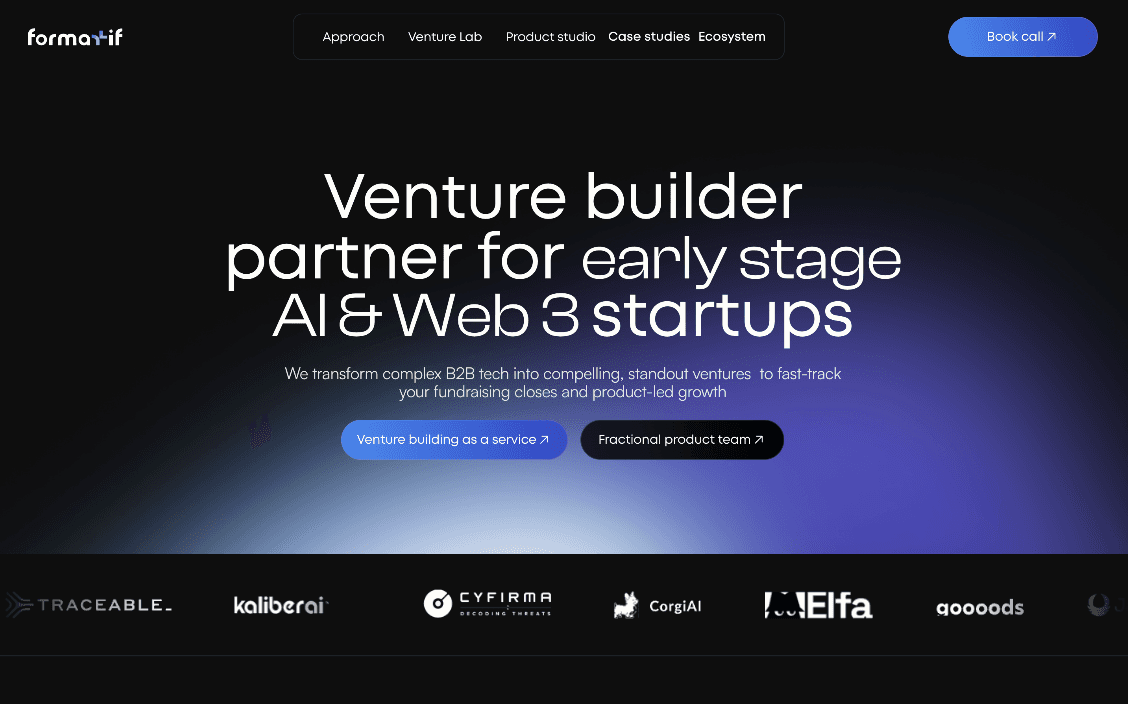 0-to-1 Venture Builder for Early Tech | Venture Design Studio