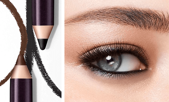 delineador de ojos color intense en lapiz con modelo