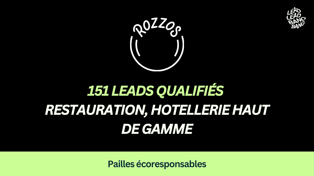 Rozzos, pailles écoresponsables