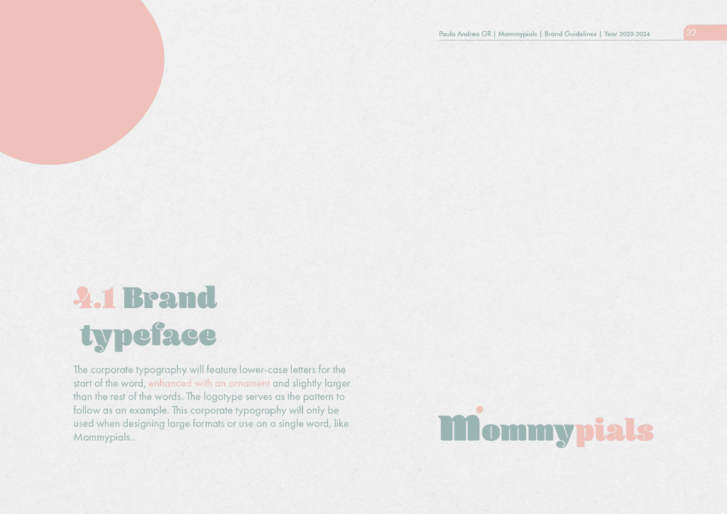 Mommypials Brand Typeface