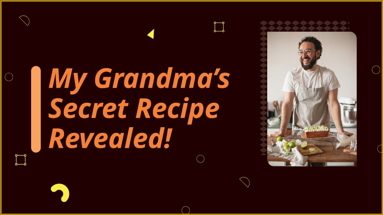 YouTube thumbnail for Gramdma's secret recipe - generatedWithSivi