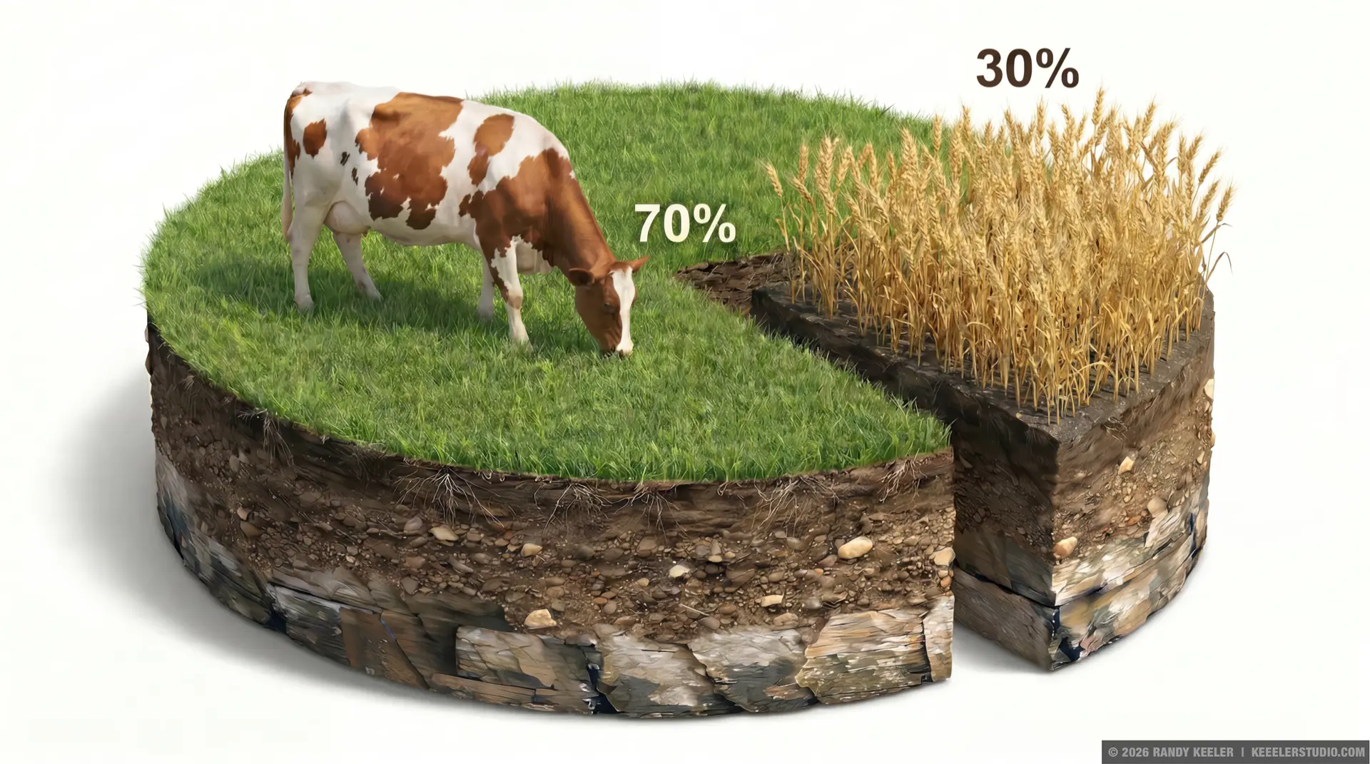 Agricultureal Piechart infographic