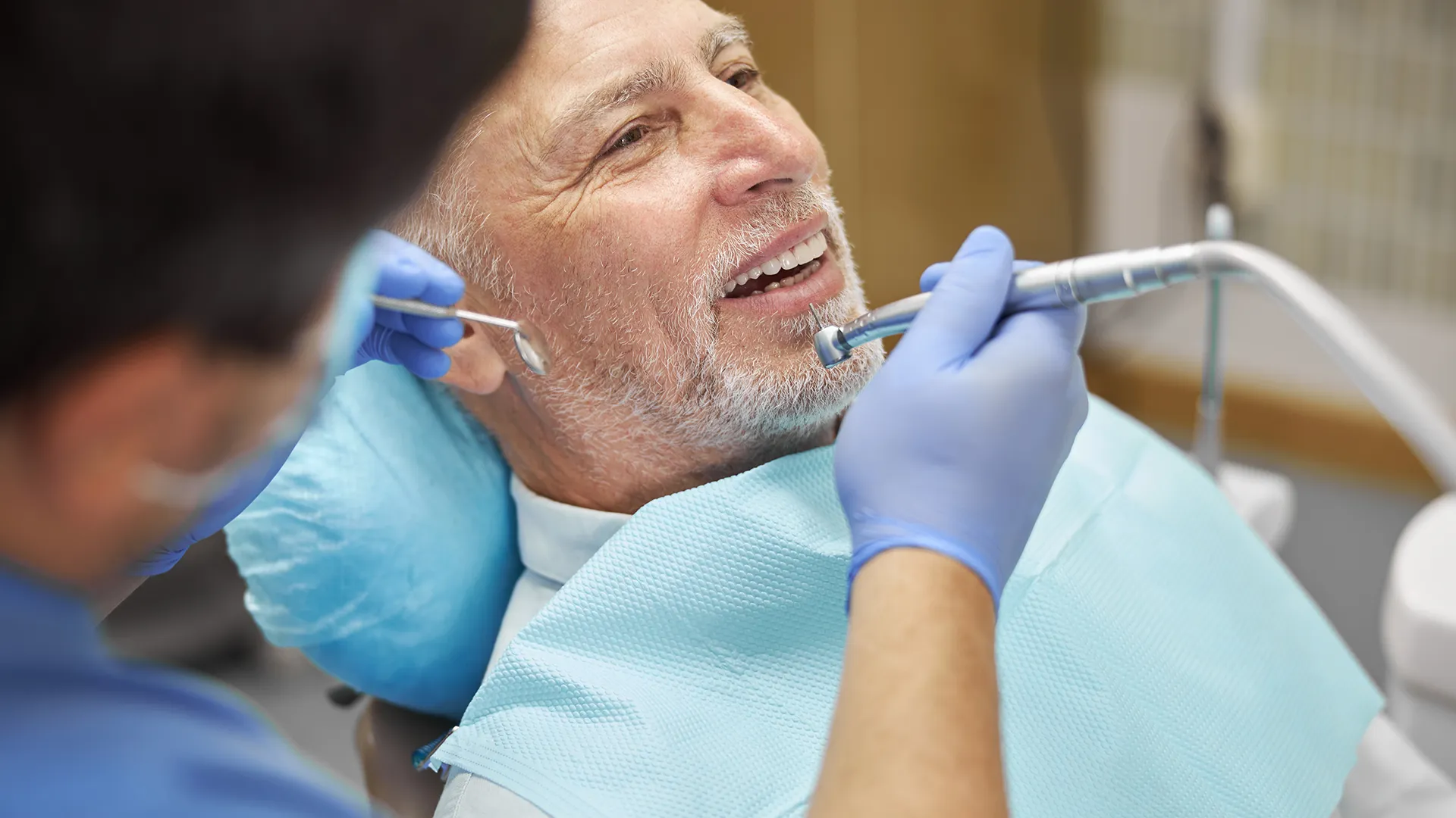 Patient receiving specialized dental treatment