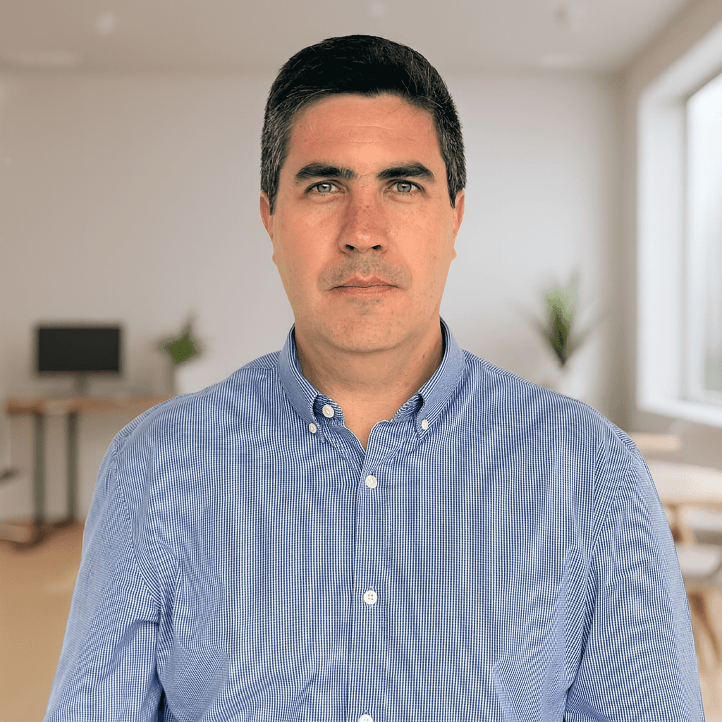 A smiling man in a suit