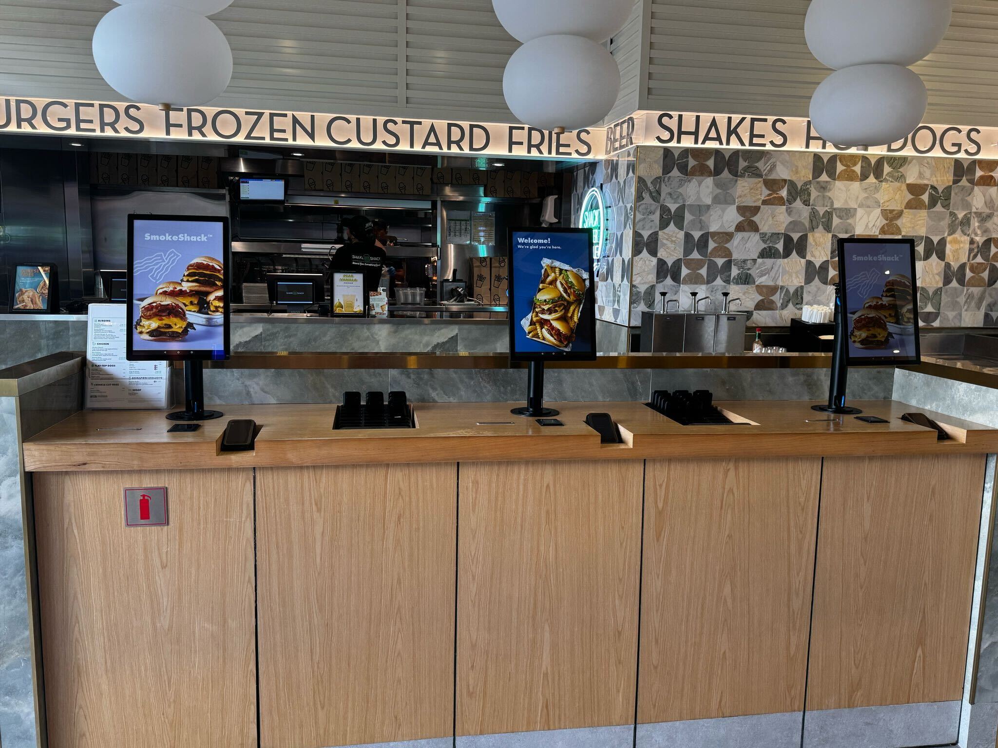 countertop kiosk at moshi moshi