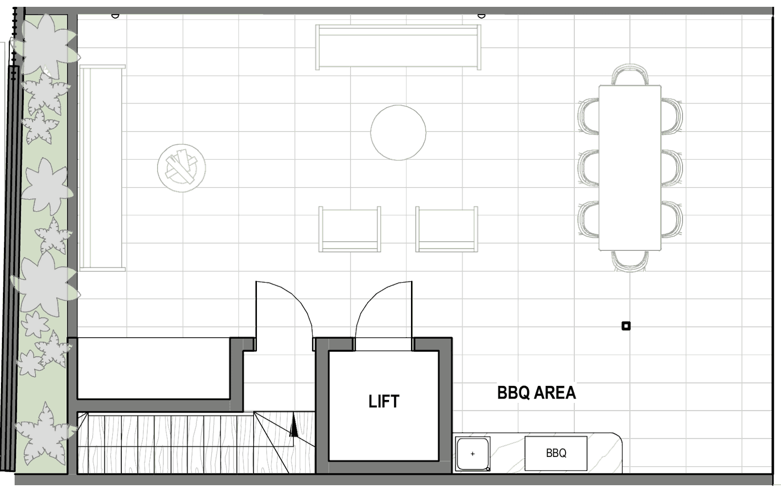 Rooftop Terrace plan