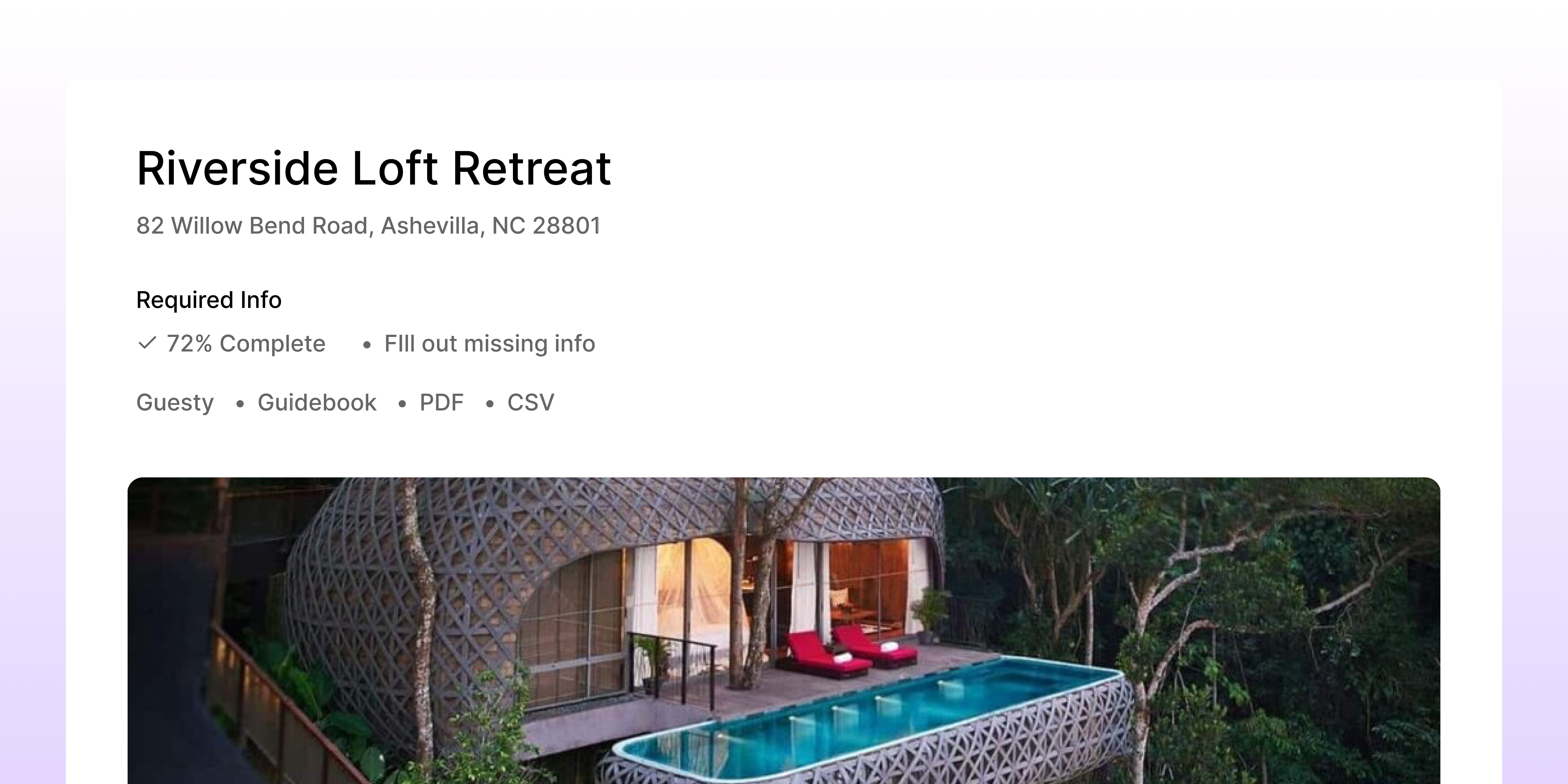 Compare report feature screenshot