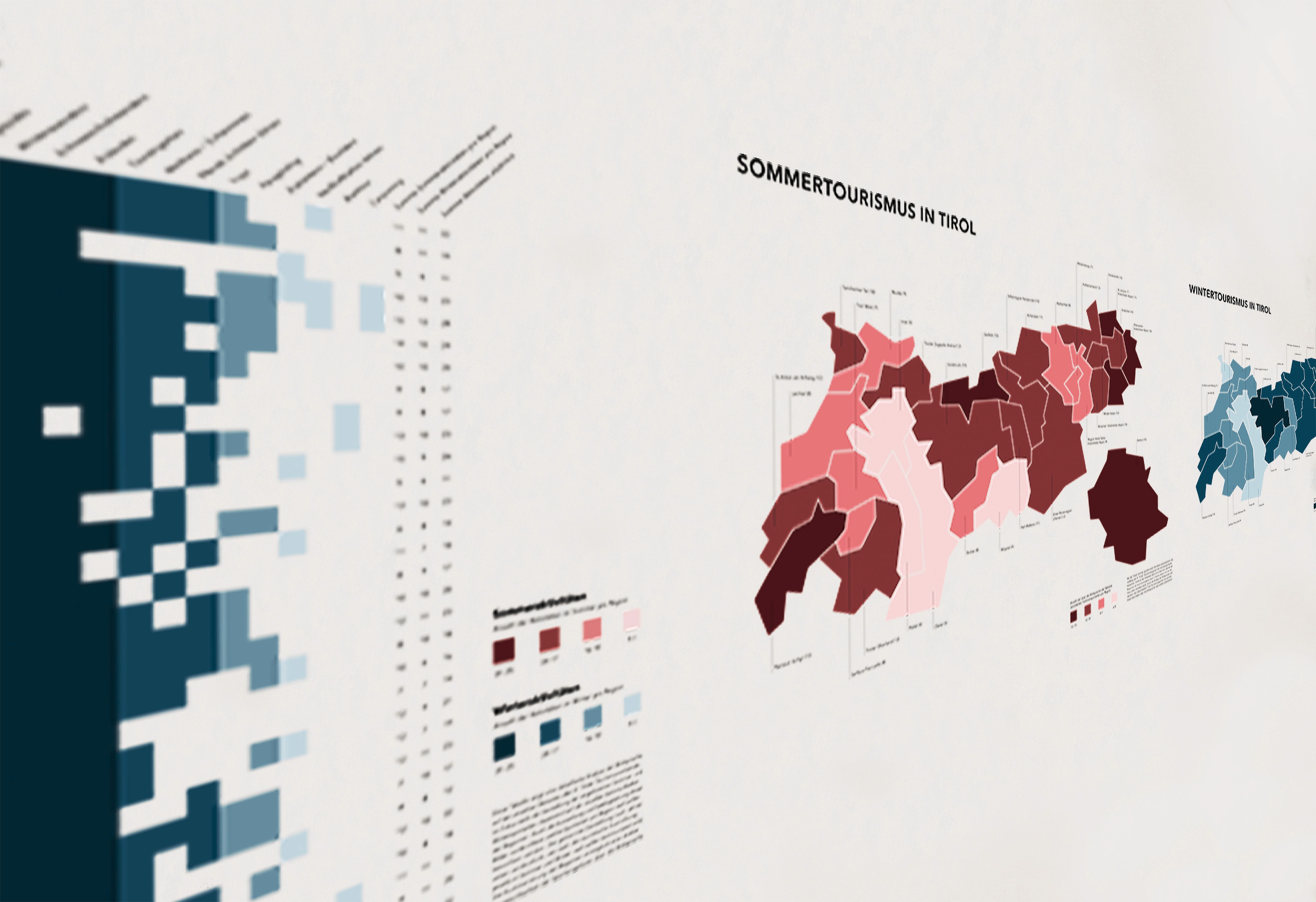 Visuelle Vermessung Ausstellungsansicht Weisraum Tirol