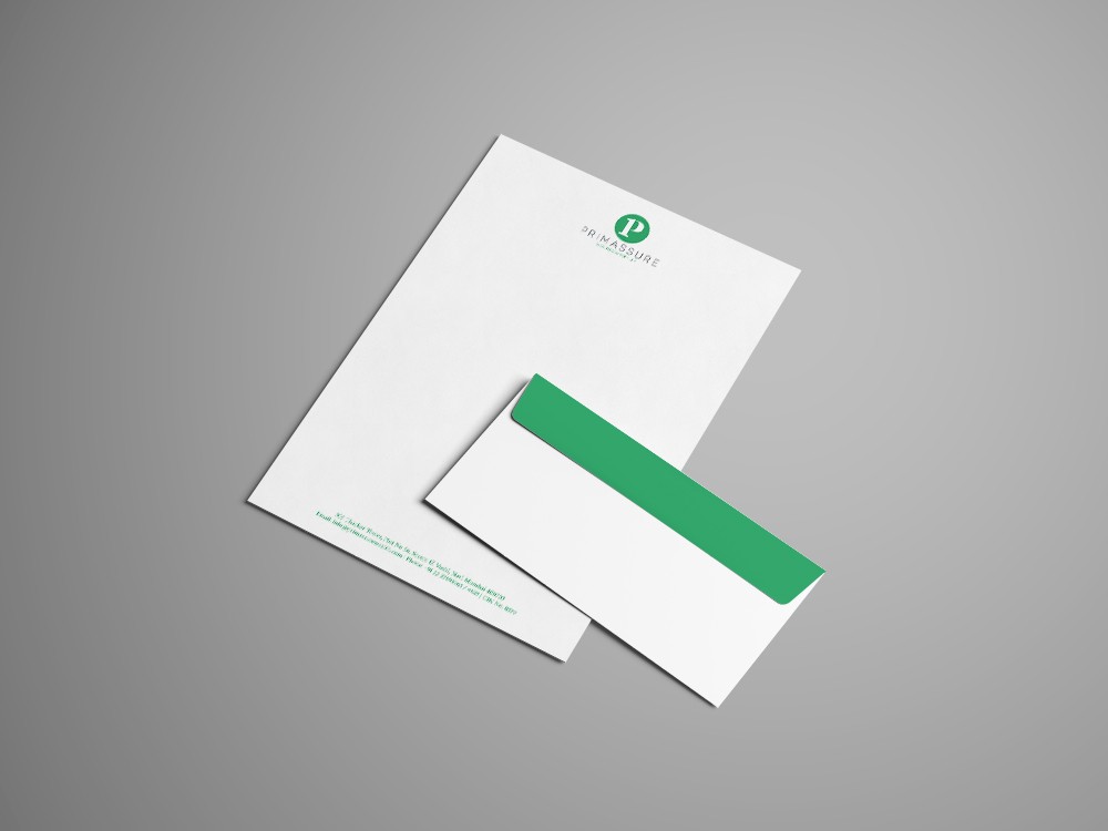 Corporate identity design for Primassure Wealth