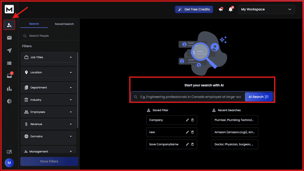 ReachInbox AI lead finder