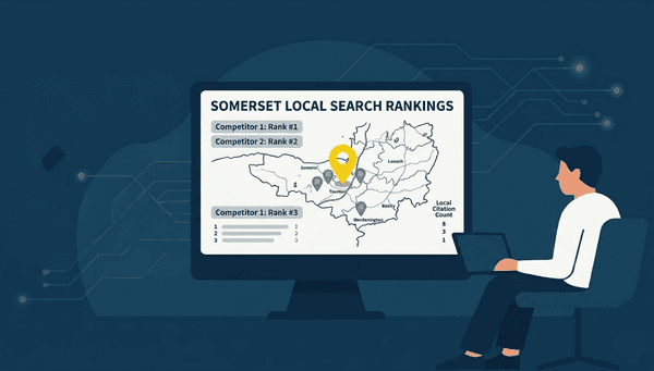 Why do competitors rank higher in Somerset local searches?