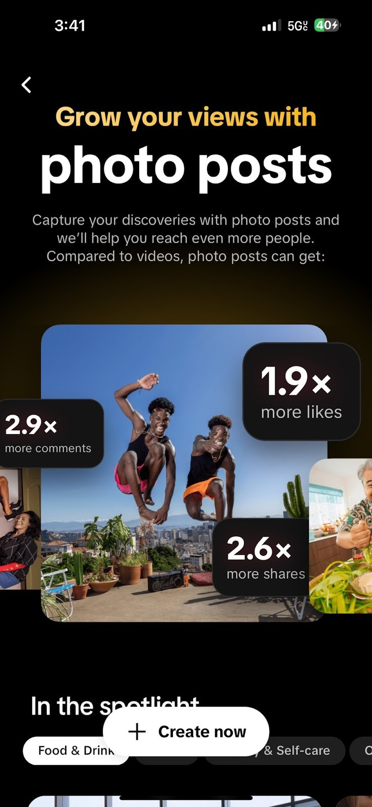 TikTok carousel final slide showing save prompt and call-to-action directing viewers to bio link