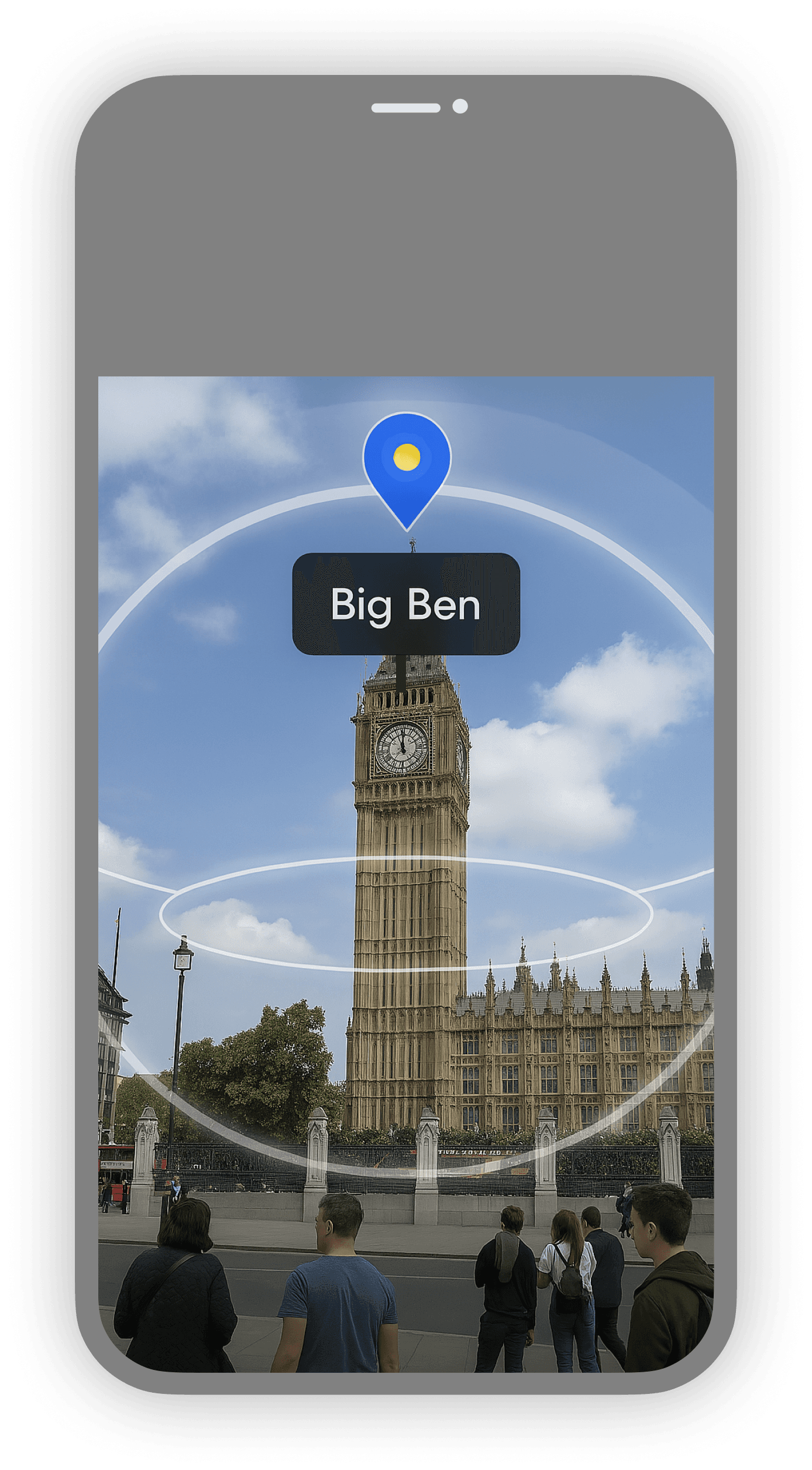 Augmented reality feature illustration
