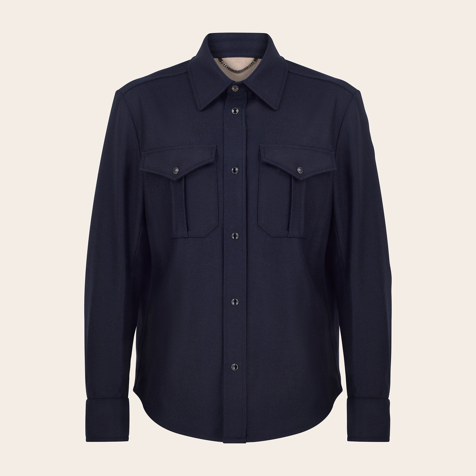 Shirt Style Padded Jacket - Mandelli UK
