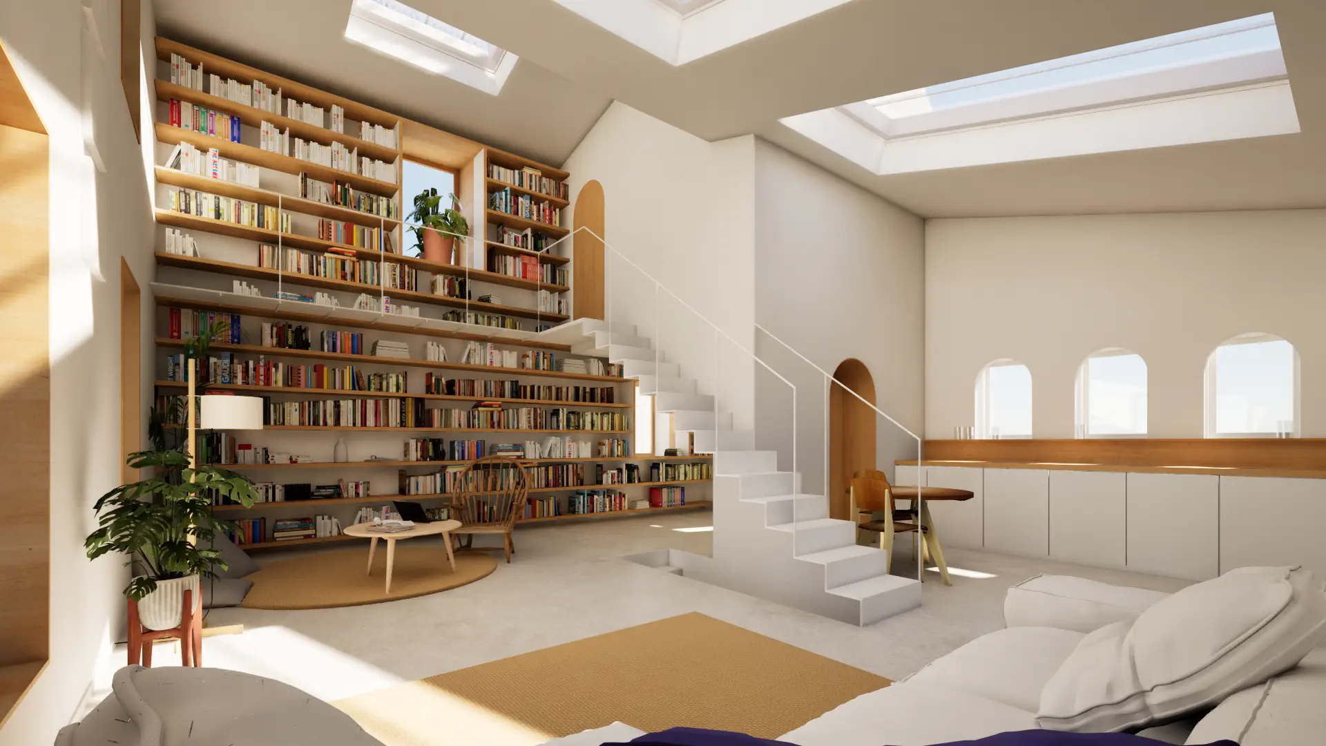Rénovation maisons - Paris - bibliothèque
