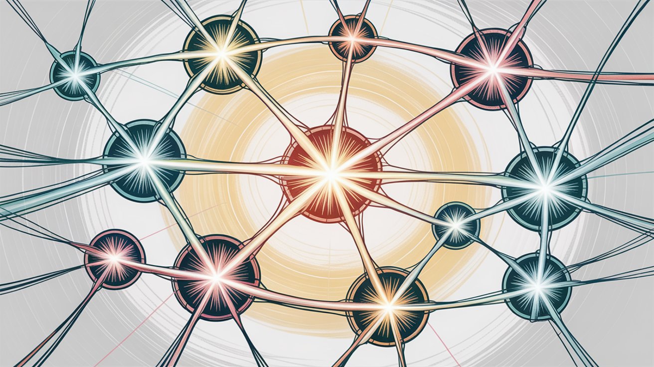 Referral network showing connections and warm introduction pathways