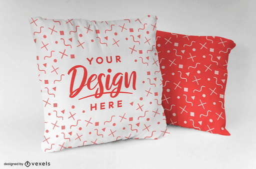 pair of pillows mockup