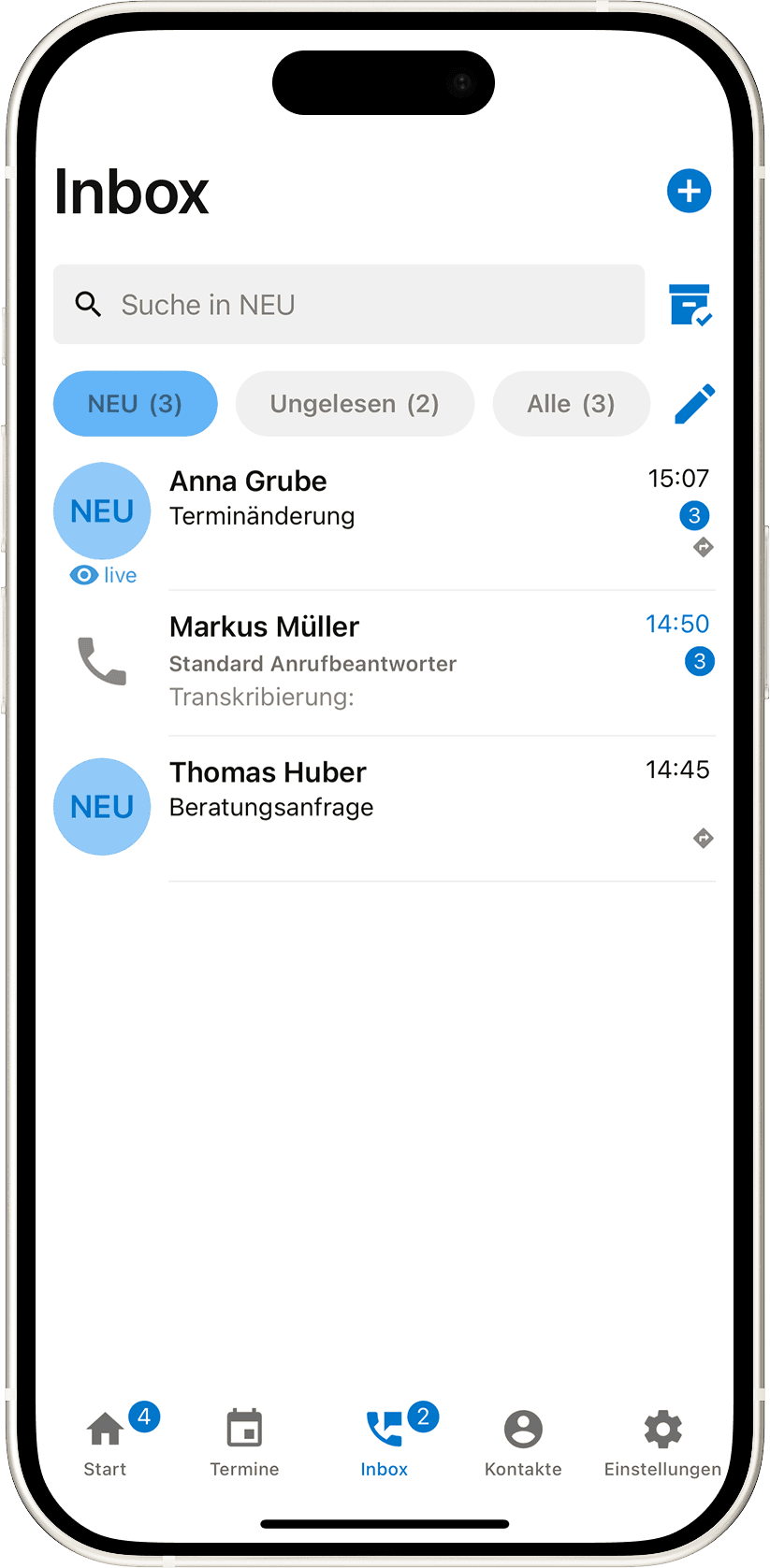 Phone mockup of the Superpower app