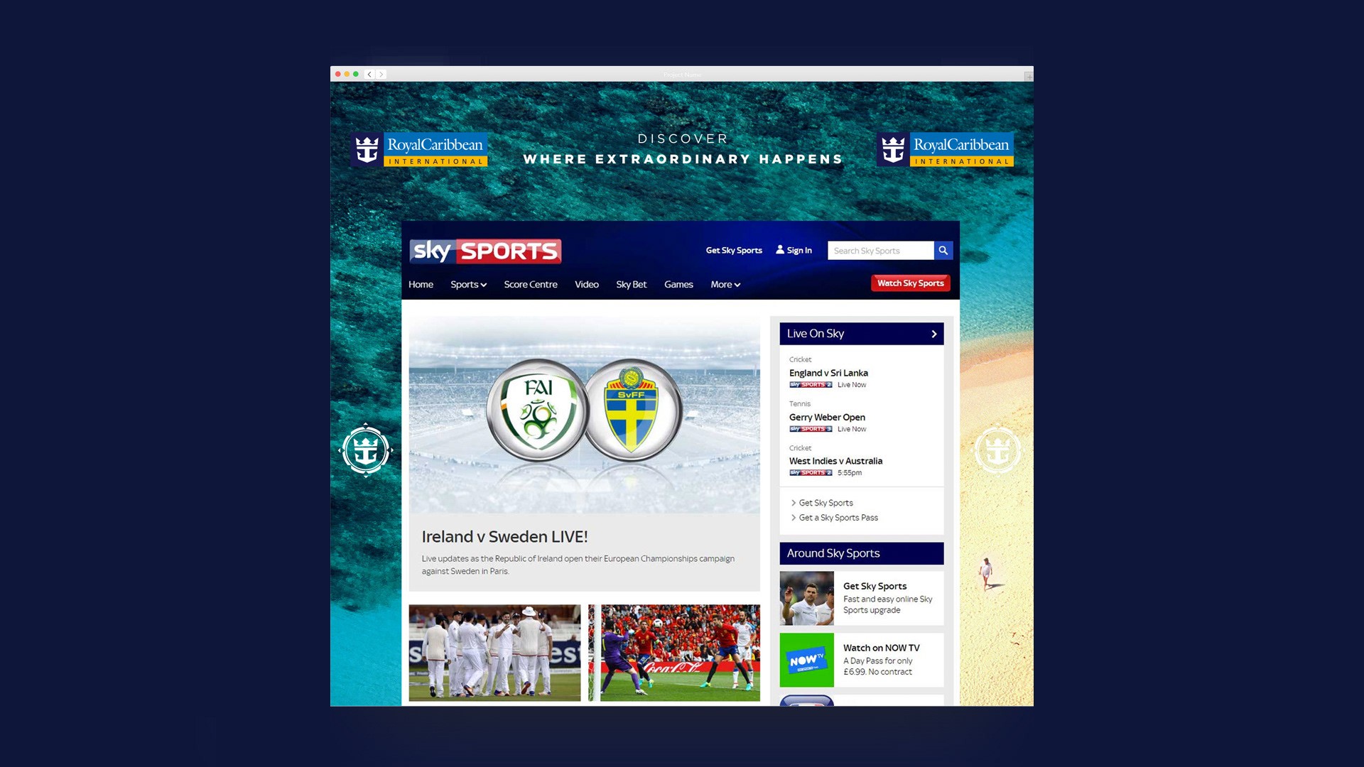 Homescreen with open bottom drawer