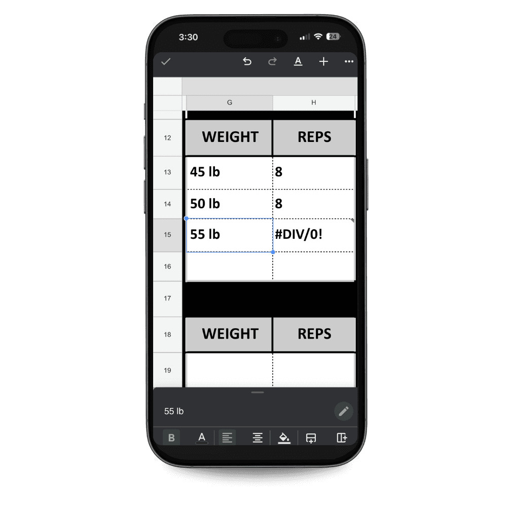 personal training on mobile