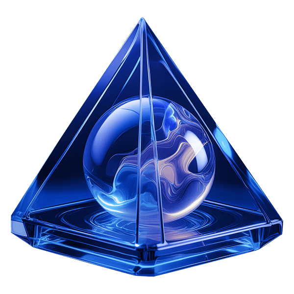 A PNG photo of a pyramid