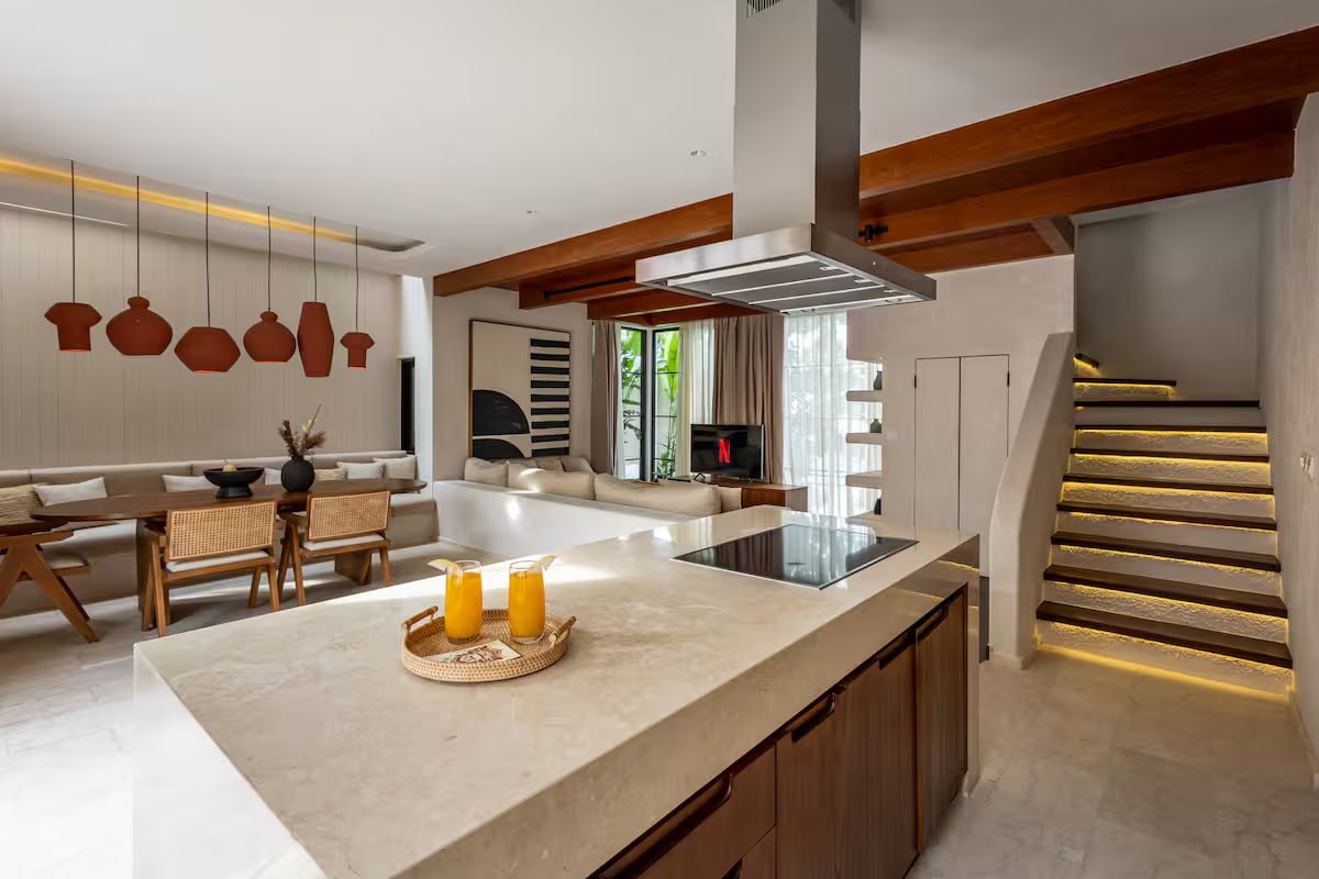 A modern 2-bedroom villa with a private pool in central Berawa, Canggu