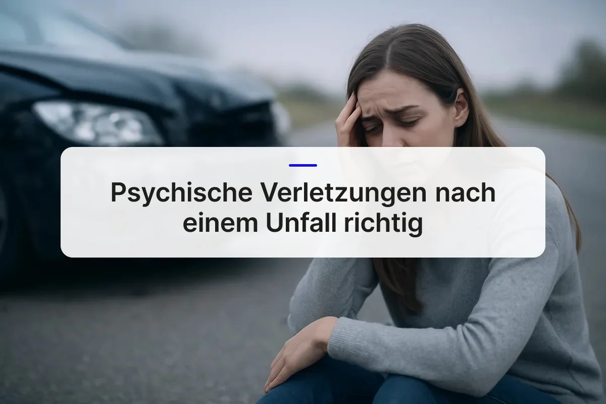 Psychische Verletzungen Unfall Entschädigung overview