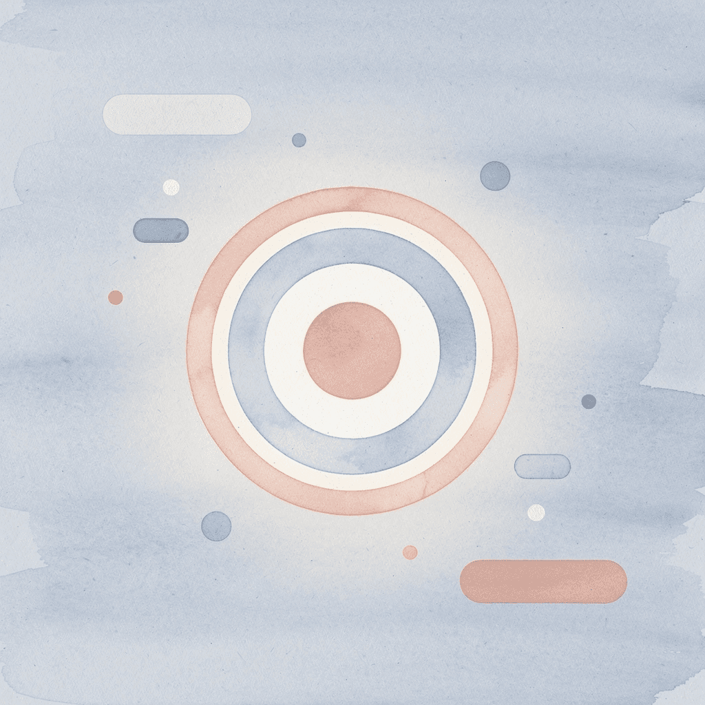 Target icon representing visual impact and connection - T-Shirt Design Ideas