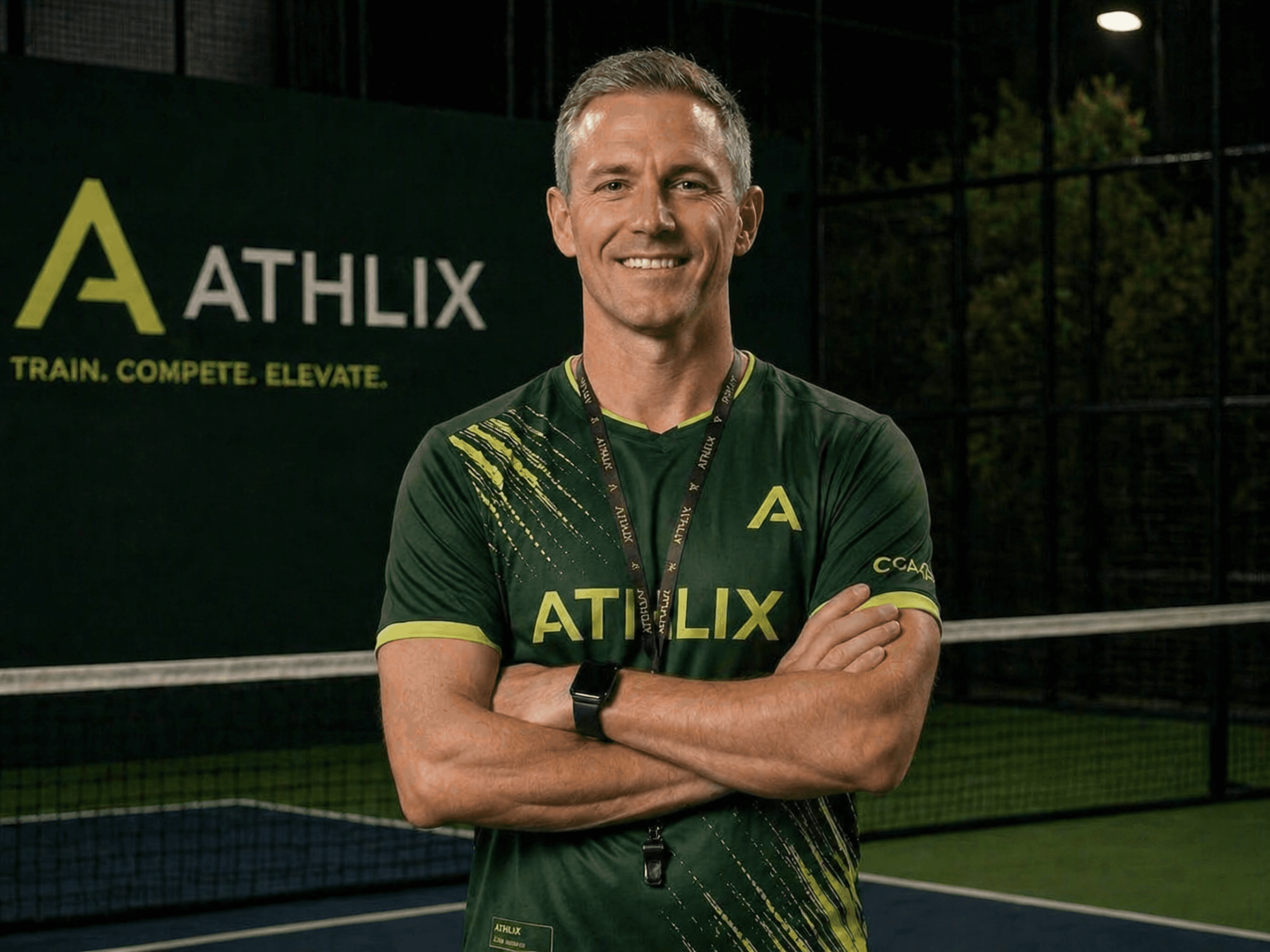A man jumping in the air with a tennis racket