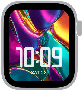 prism reverie Apple Watch face preview 5 featuring abstract, gradient, and modern.